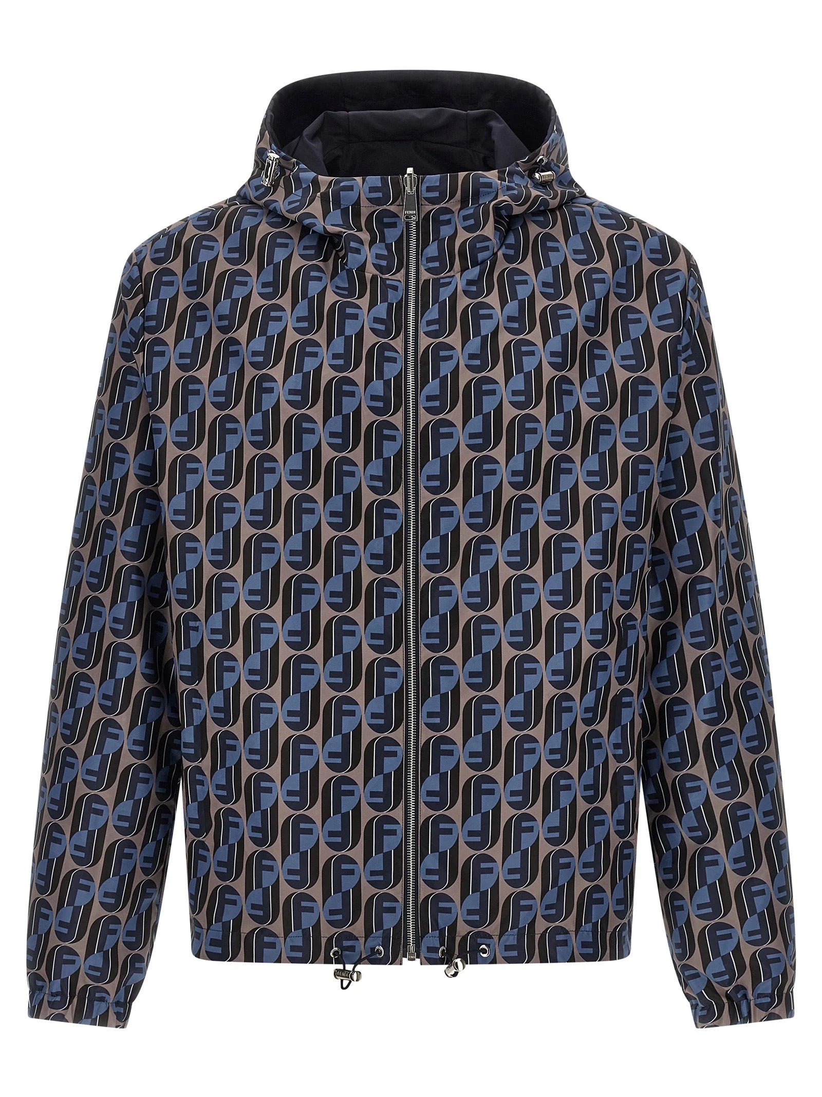 Fendi Blue Polyester Shell Jacket - IT52 | XL