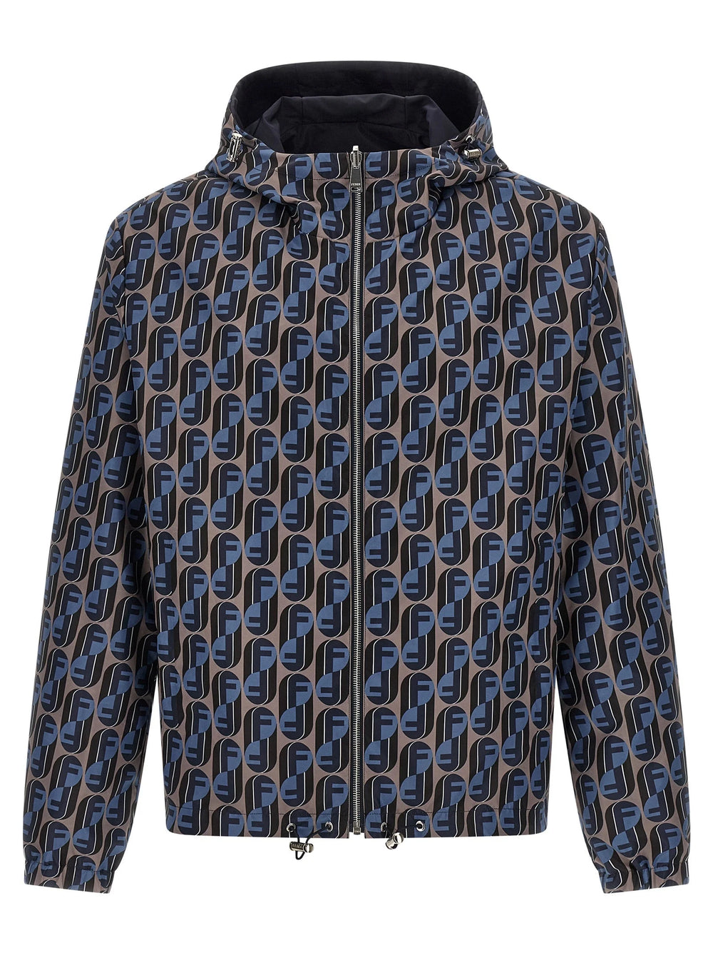 Fendi Blue Polyester Shell Jacket - IT52 | XL