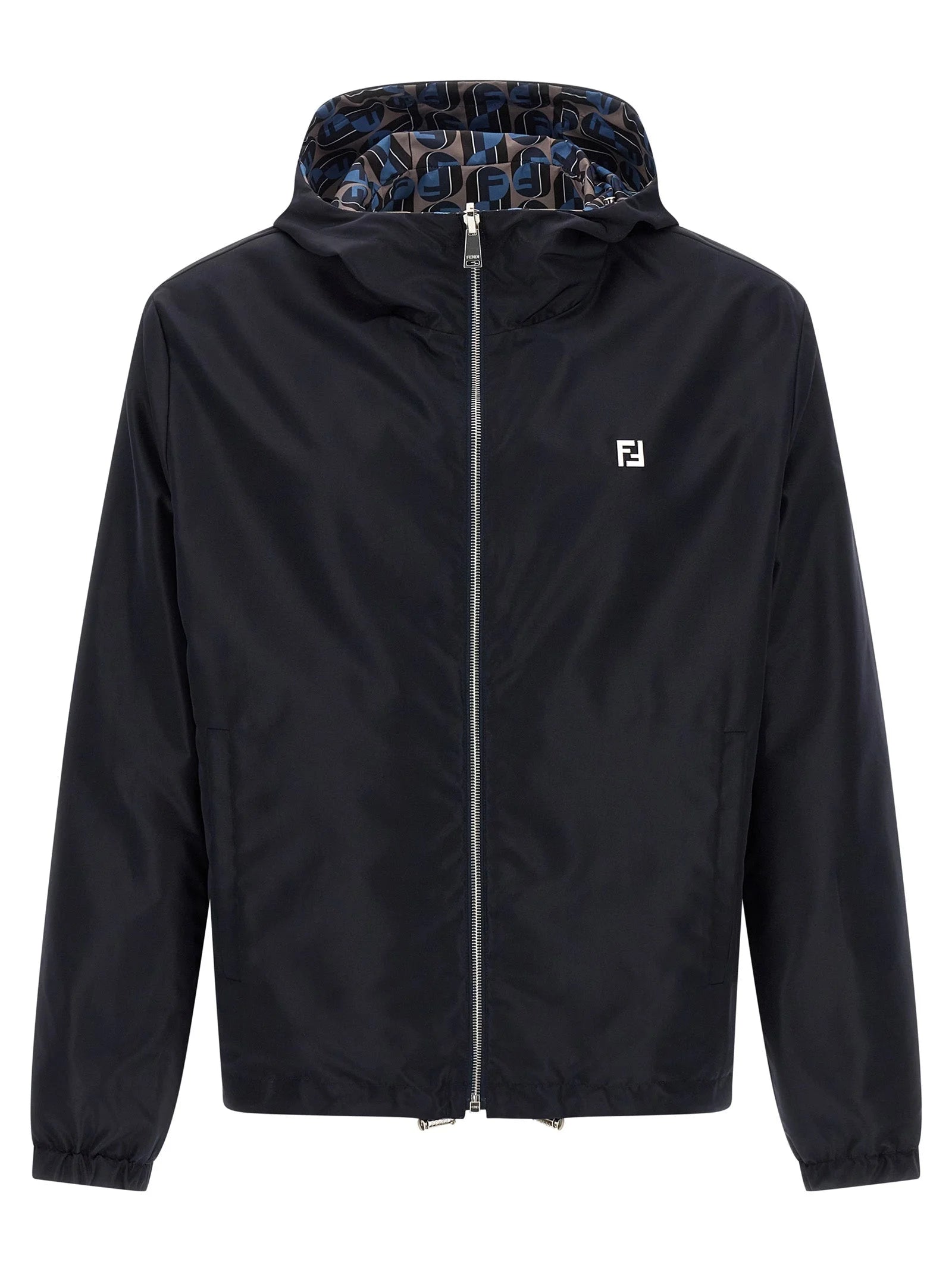 Fendi Blue Polyester Shell Jacket - IT52 | XL
