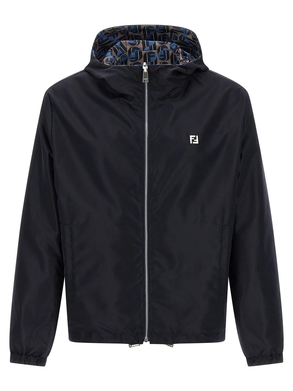 Fendi Blue Polyester Shell Jacket - IT52 | XL