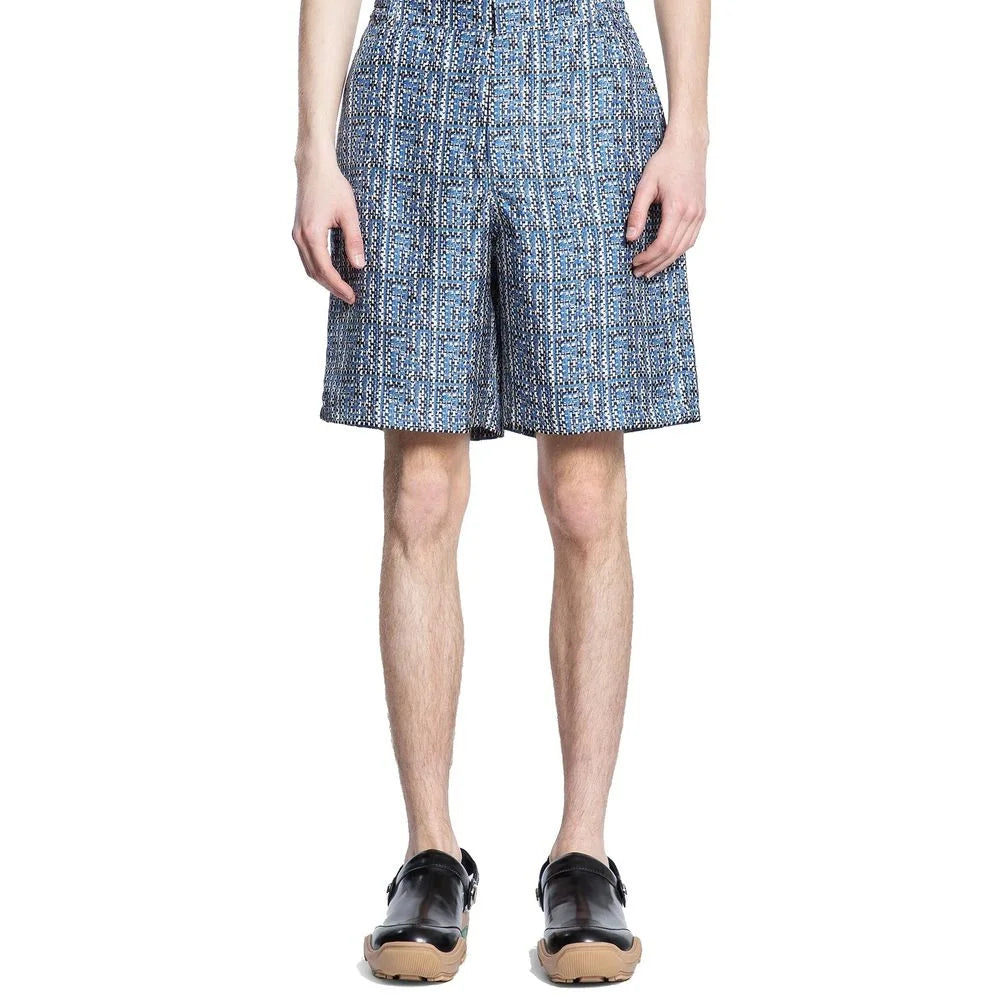 Fendi Blue Silk Shorts - 48 | M