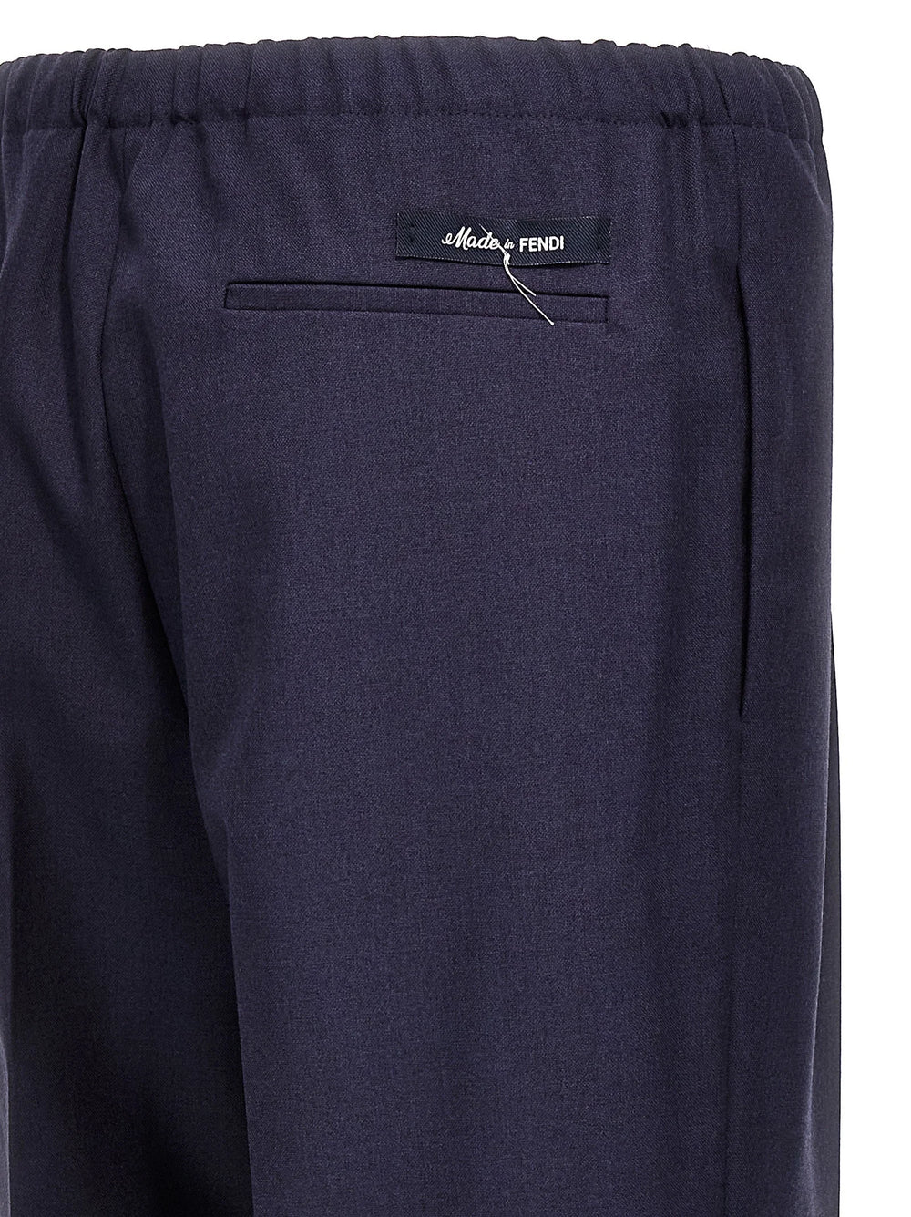 Fendi Blue Virgin Wool Pants - IT50 | L