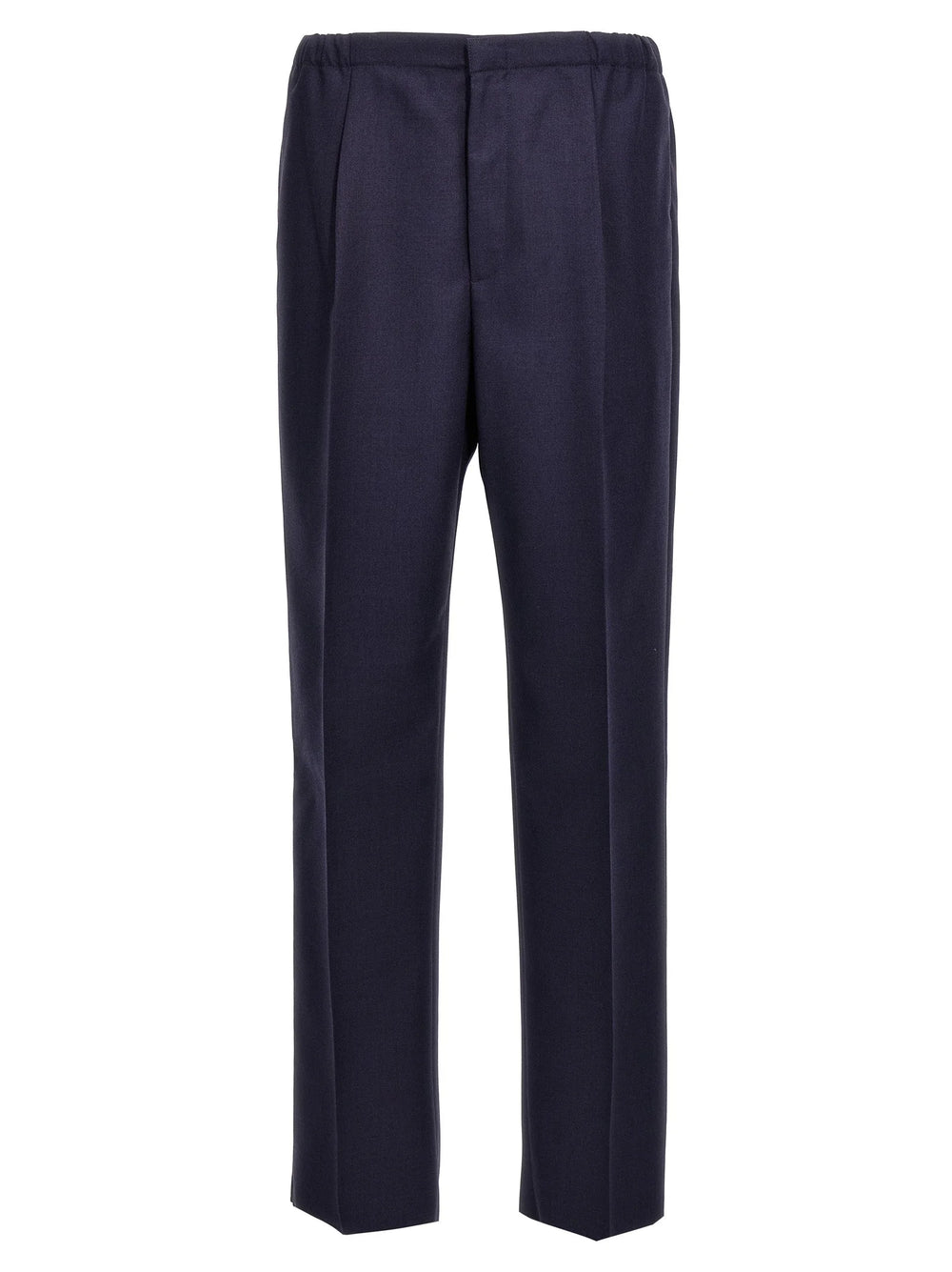 Fendi Blue Virgin Wool Pants - IT50 | L