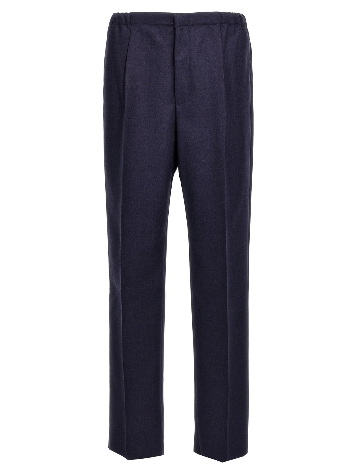 Fendi Blue Virgin Wool Pants - IT50 | L