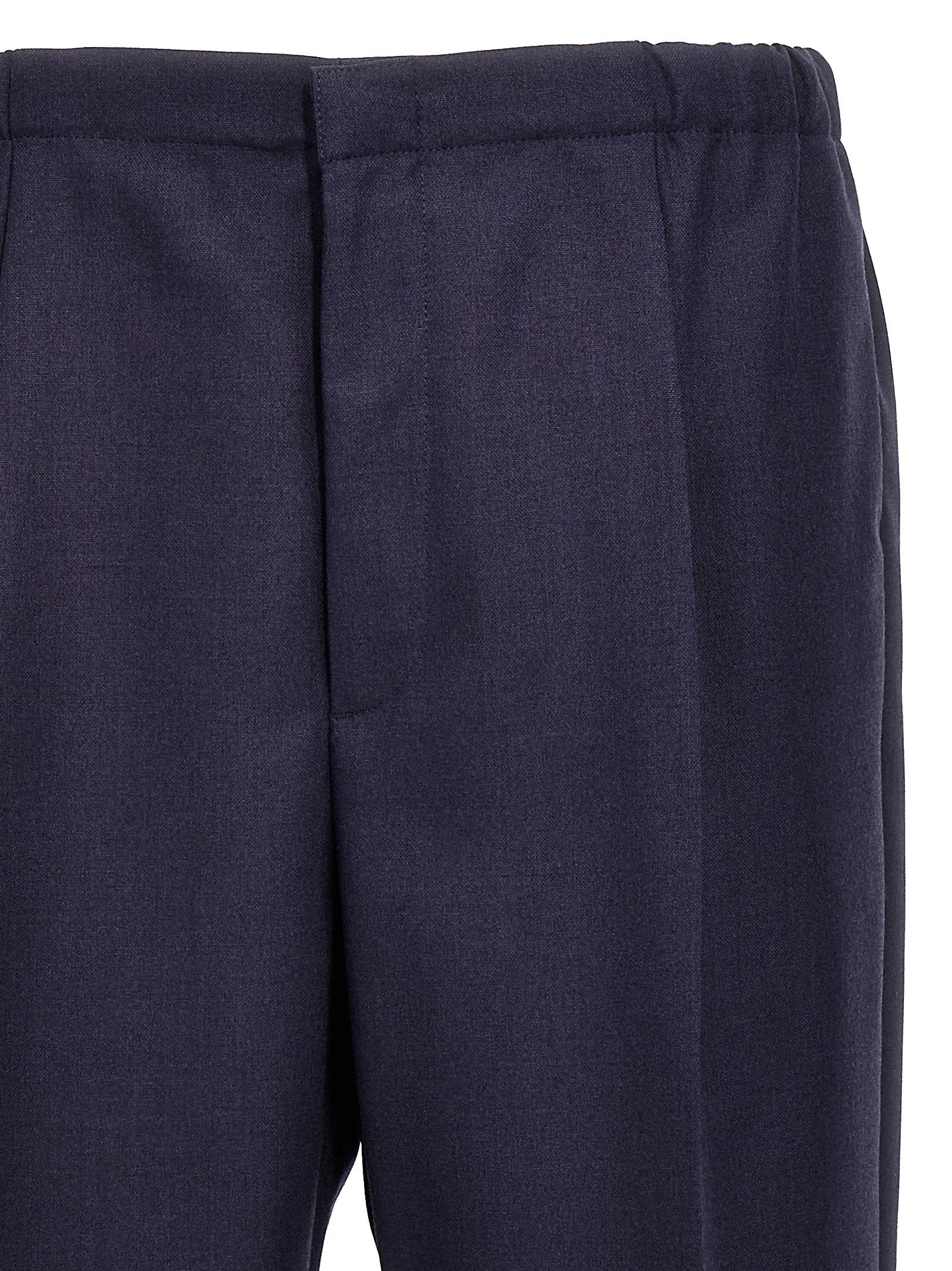 Fendi Blue Virgin Wool Pants - IT50 | L