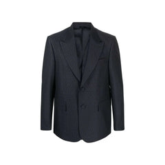 Fendi Blazer Azul de Lana - IT50 | L