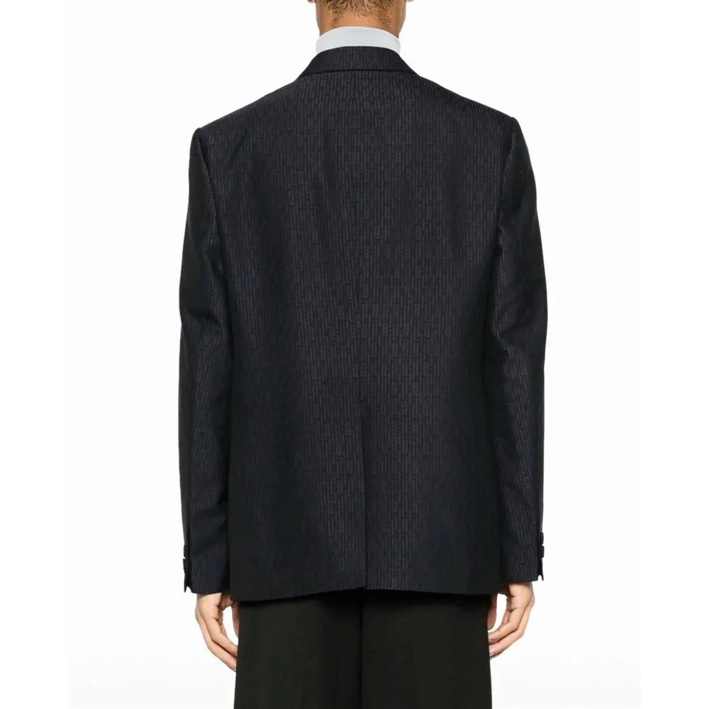 Fendi Blazer Azul de Lana - IT50 | L