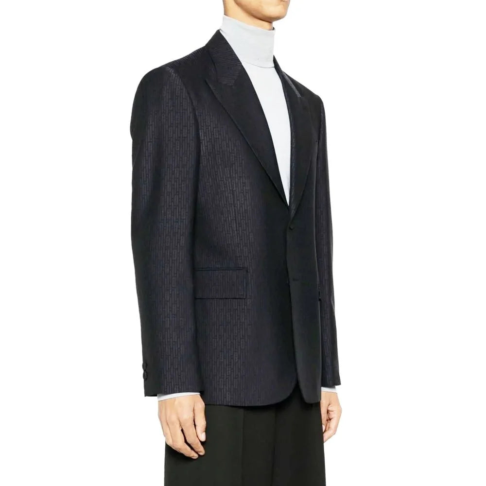Fendi Blazer Azul de Lana - IT50 | L