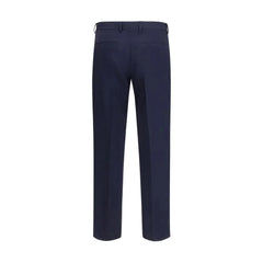 Fendi Blue Wool Oves Aries Dress Pants