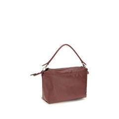 Fendi Bordeaux Calf Leather Bos Taurus Shoulder Bag