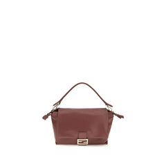 Fendi Bordeaux Calf Leather Bos Taurus Shoulder Bag