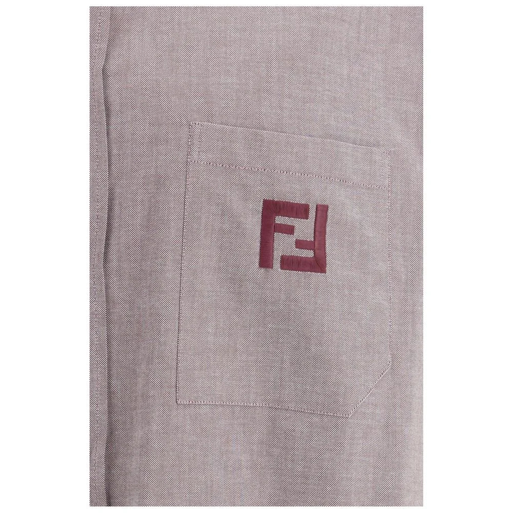Fendi Bordeaux Cotton Shirt - L