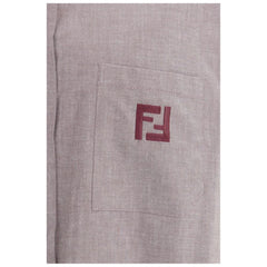 Fendi Bordeaux Cotton Shirt - L