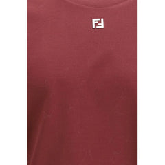 Fendi Bordeaux Cotton T-Shirt