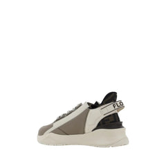 Fendi Brown Calf Leather Bos Taurus Athletic Sneakers - EU38/US8