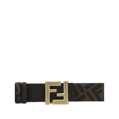 Fendi Brown Calf Leather Bos Taurus Regular Belt - Belts