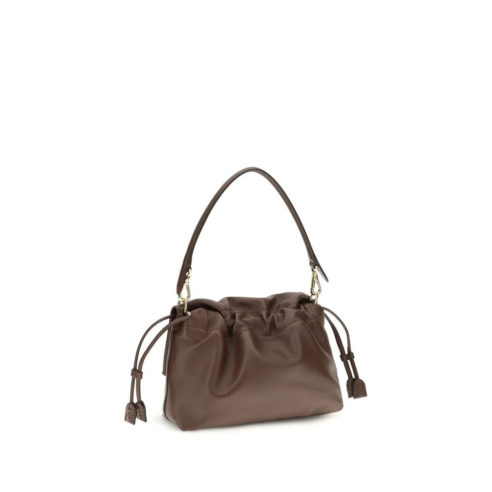 Fendi Brown Calf Leather Bos Taurus Shoulder Bag