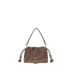 Fendi Brown Calf Leather Bos Taurus Shoulder Bag