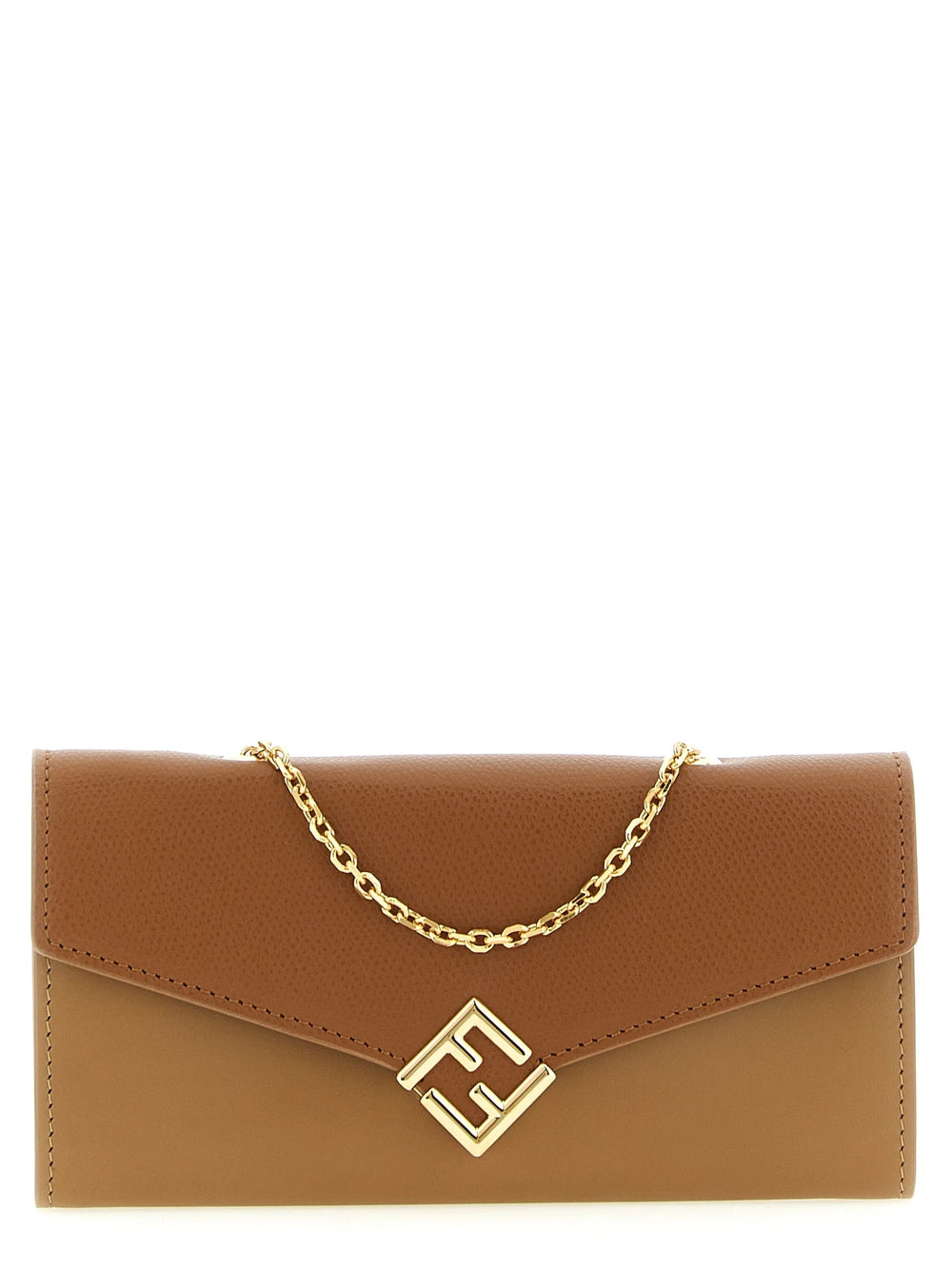 Fendi Brown Calfskin Cardholder