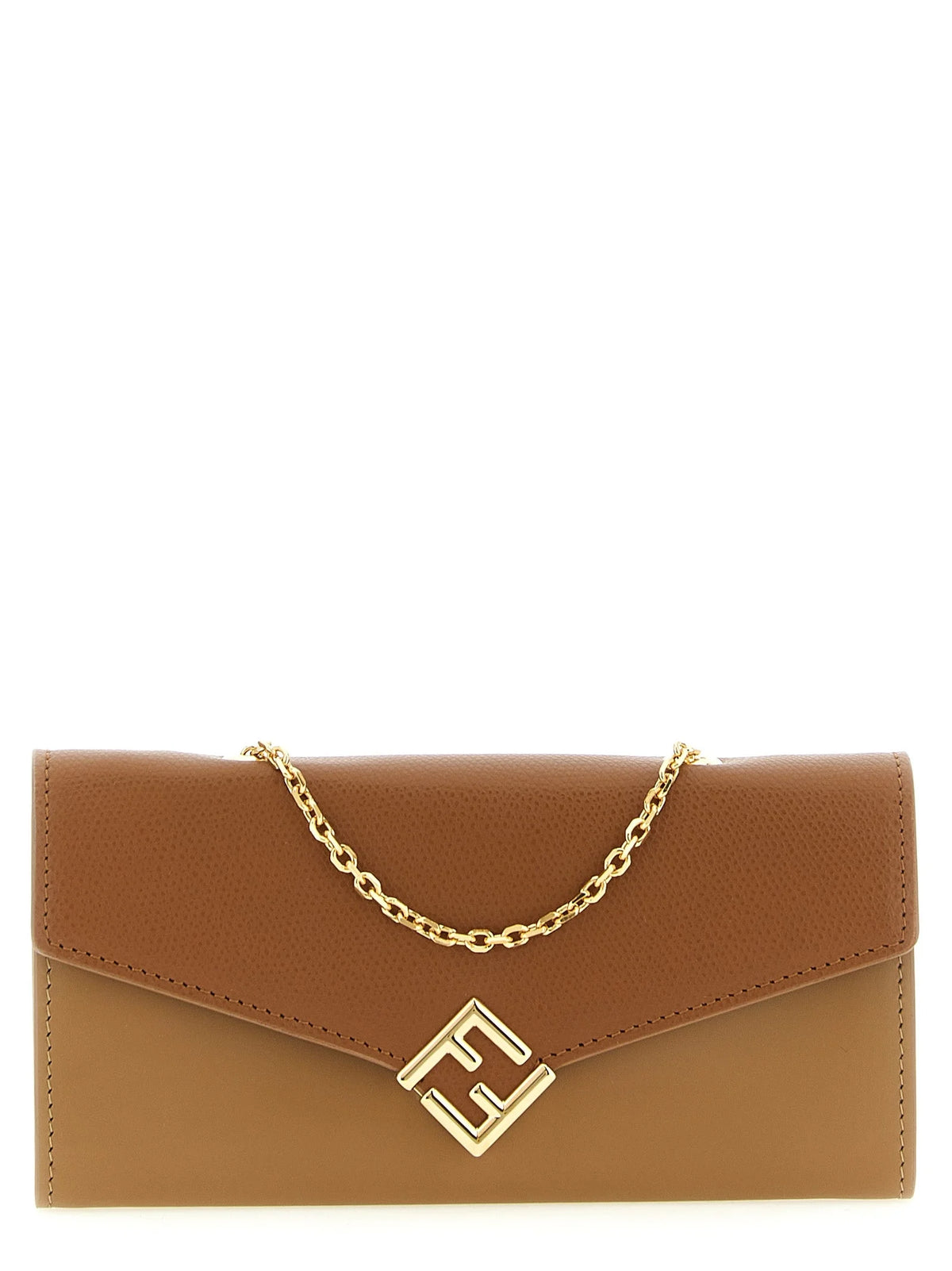 Fendi Brown Calfskin Cardholder