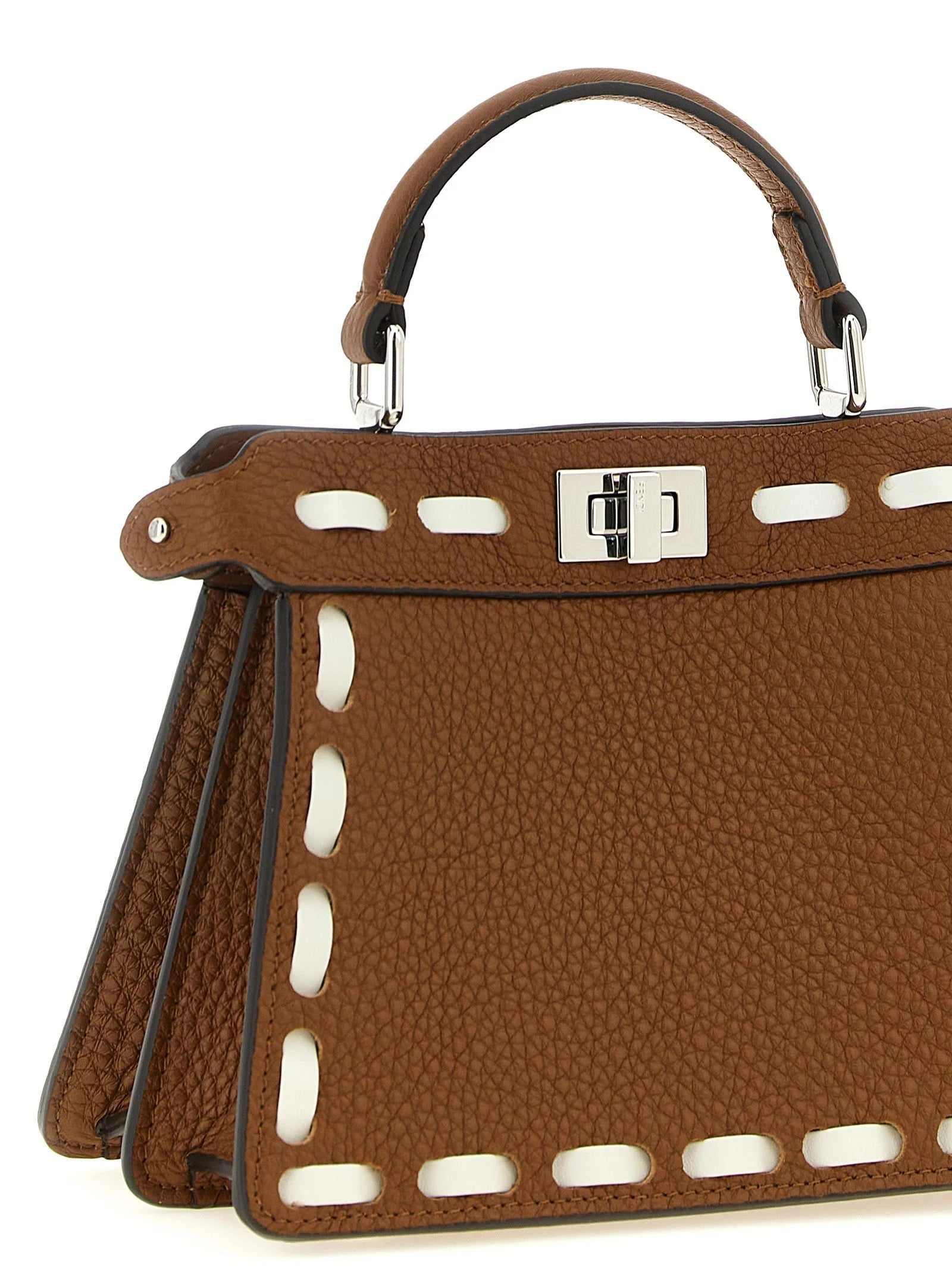 Fendi Brown Calfskin Handbag
