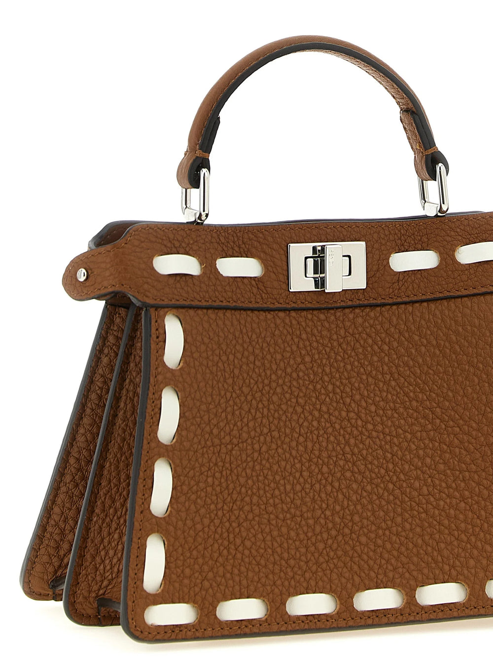 Fendi Brown Calfskin Handbag