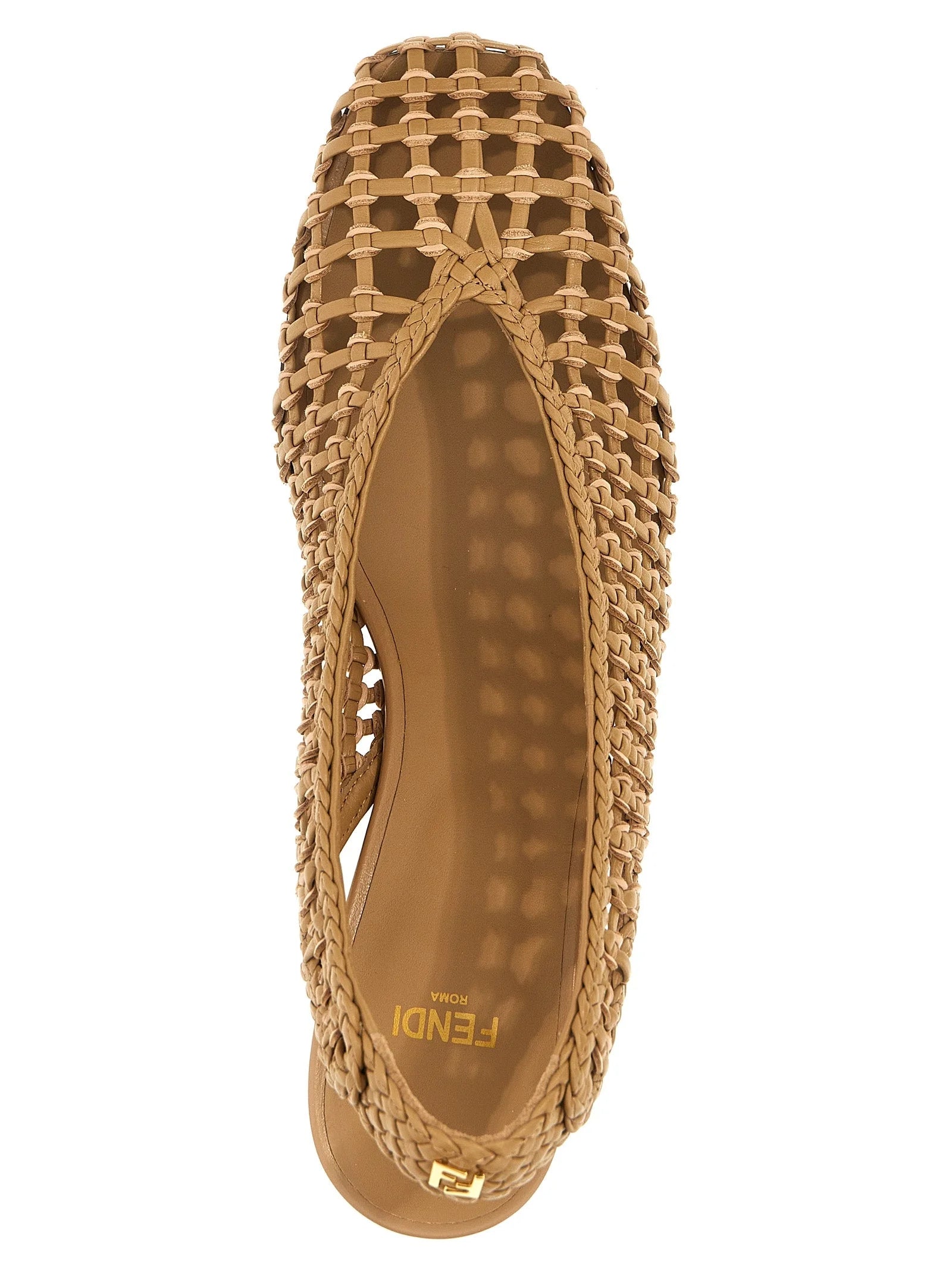 Fendi Brown Calfskin Mid Heel Pumps - EU41/US11