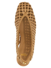 Fendi Brown Calfskin Mid Heel Pumps - EU41/US11