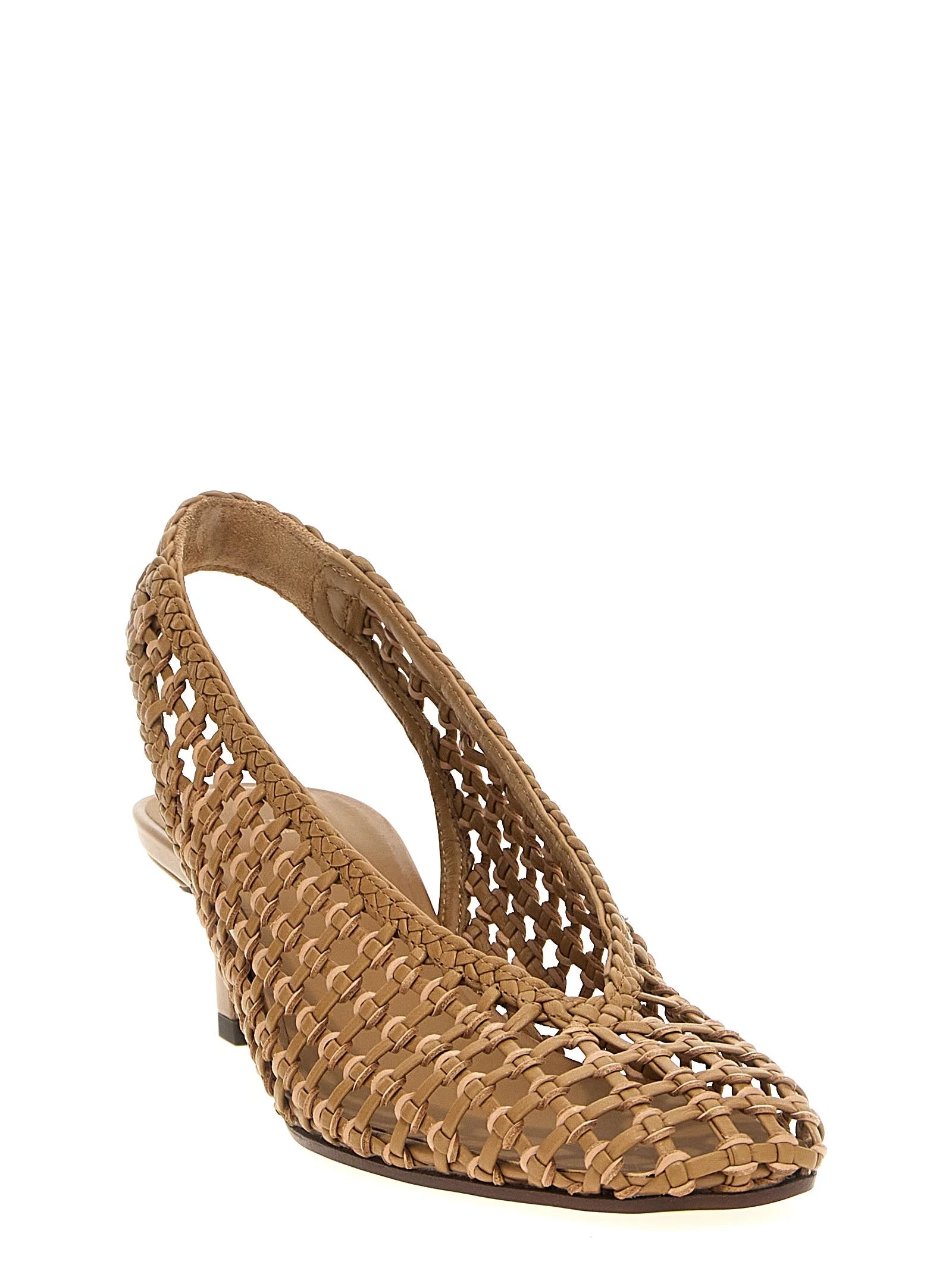 Fendi Brown Calfskin Mid Heel Pumps - EU41/US11