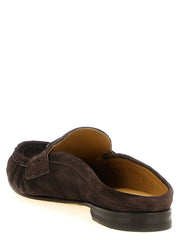 Fendi Brown Calfskin Slip-On Loafers
