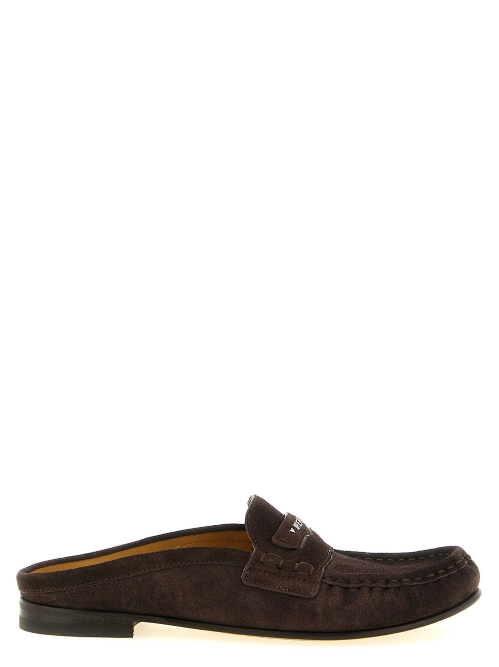 Fendi Brown Calfskin Slip-On Loafers