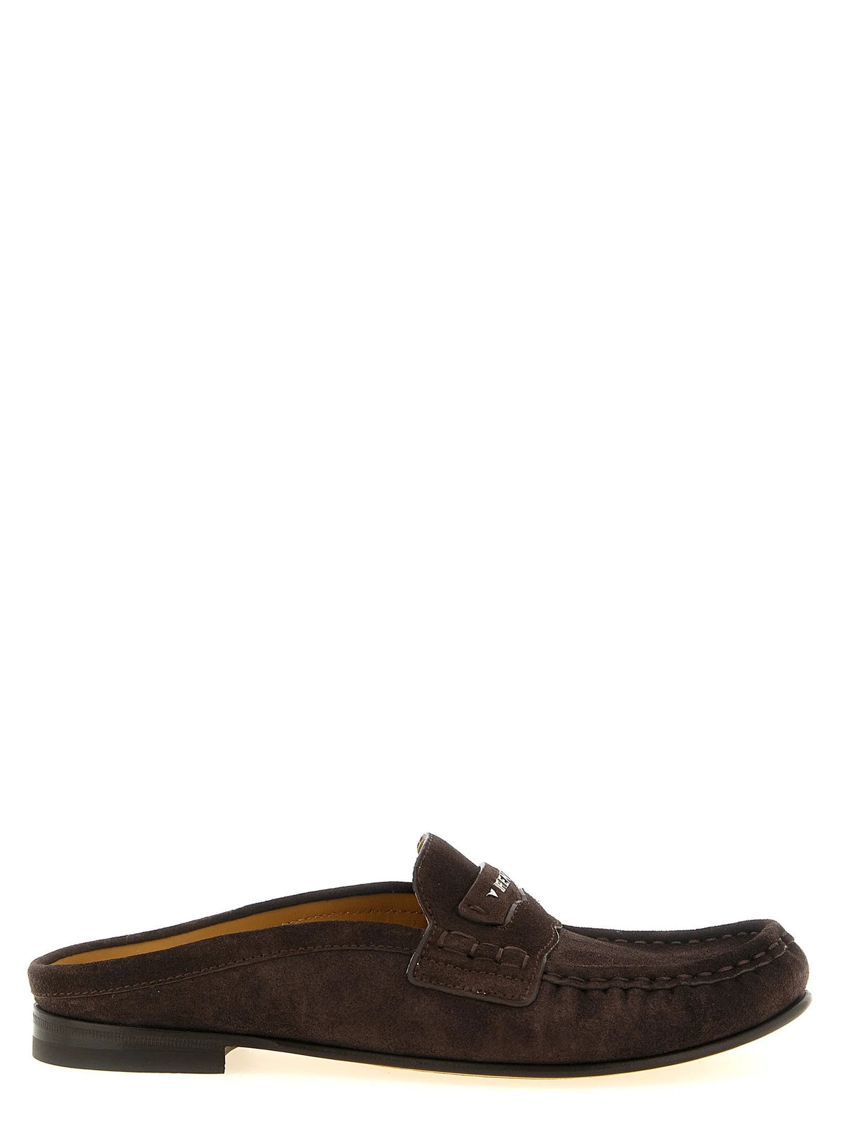 Fendi Brown Calfskin Slip-On Loafers