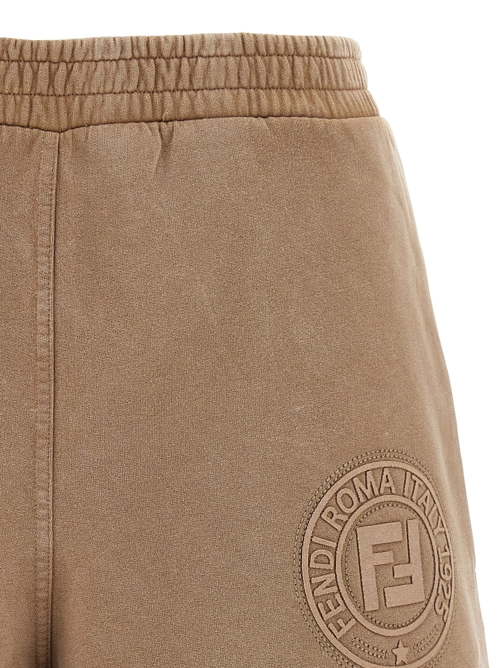 Fendi Brown Cotton Bermuda Shorts - XS