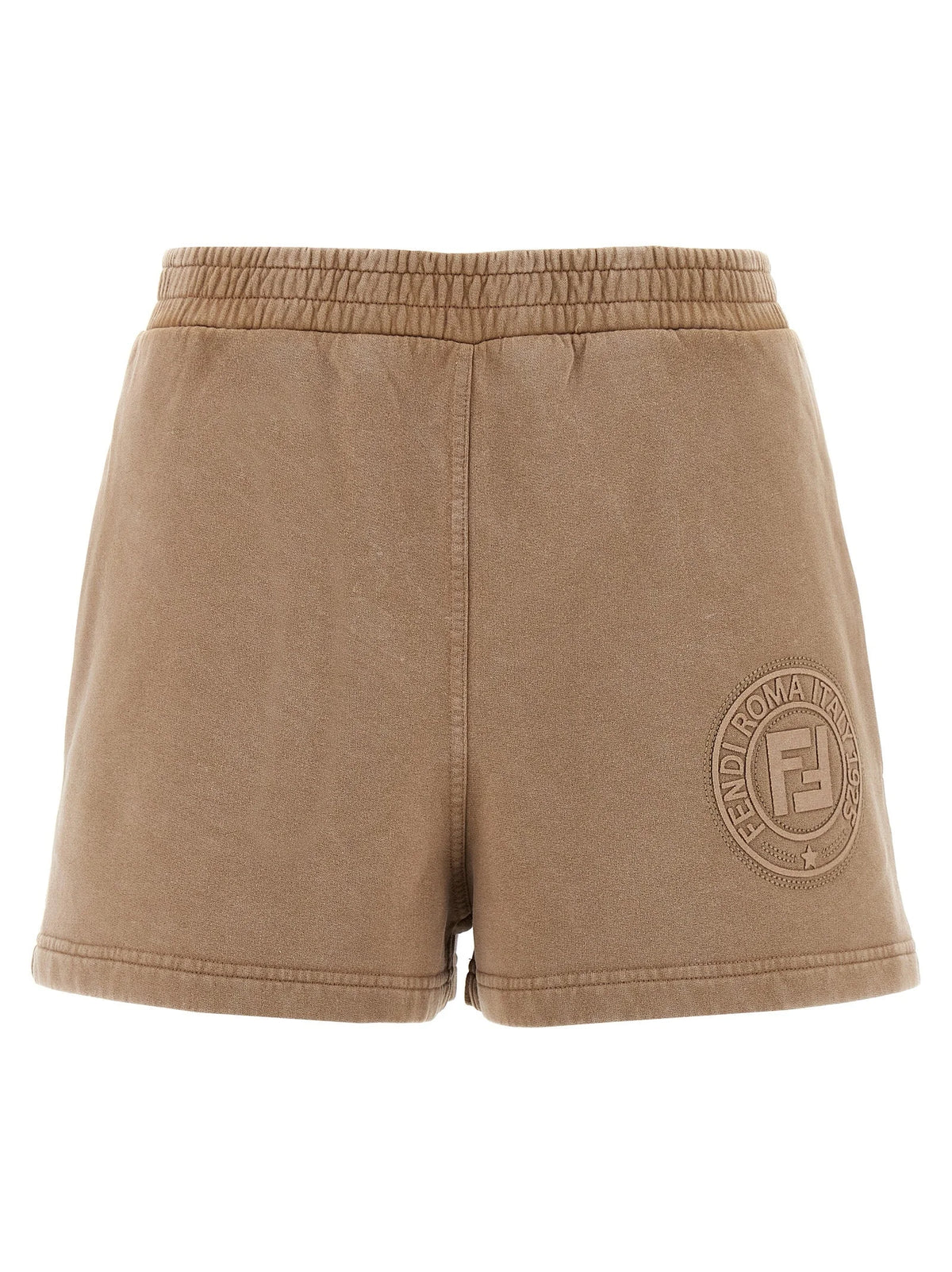 Fendi Brown Cotton Bermuda Shorts - XS