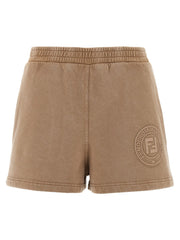 Fendi Brown Cotton Bermuda Shorts - XS