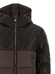 Fendi Brown Cotton Full-Length Jacket - M