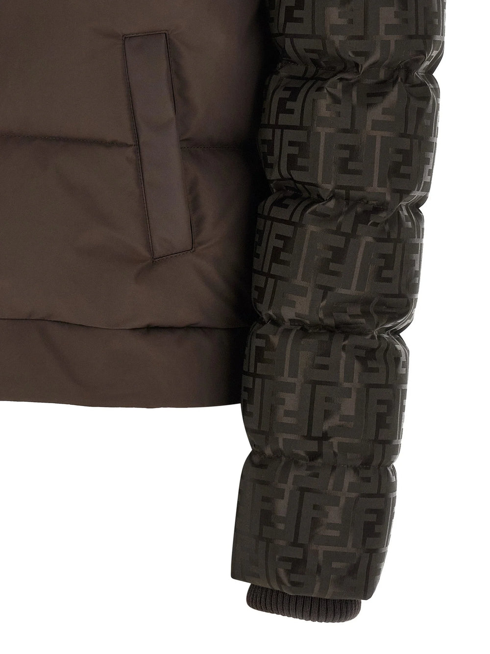 Fendi Brown Cotton Full-Length Jacket - M