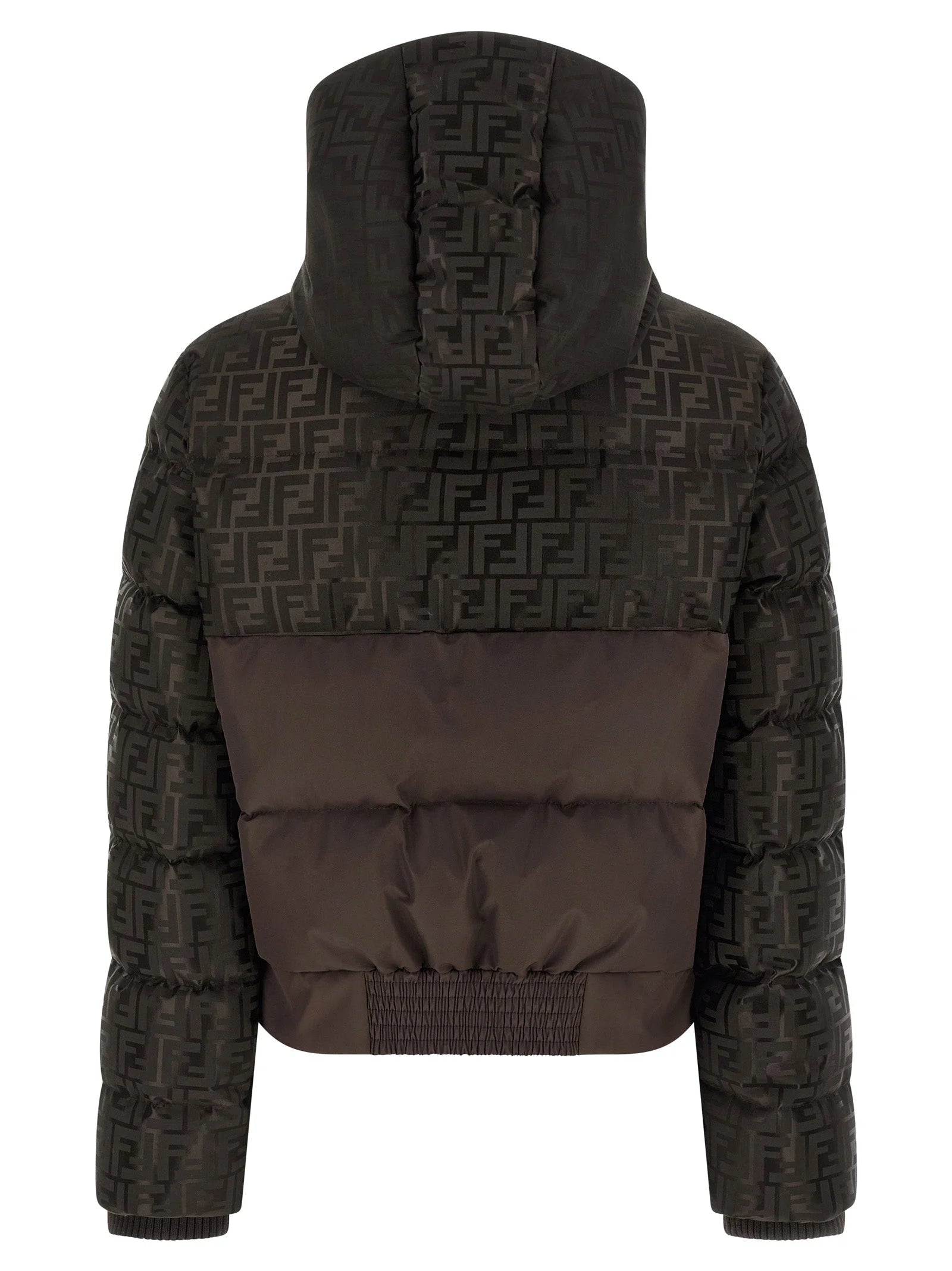 Fendi Brown Cotton Full-Length Jacket - M