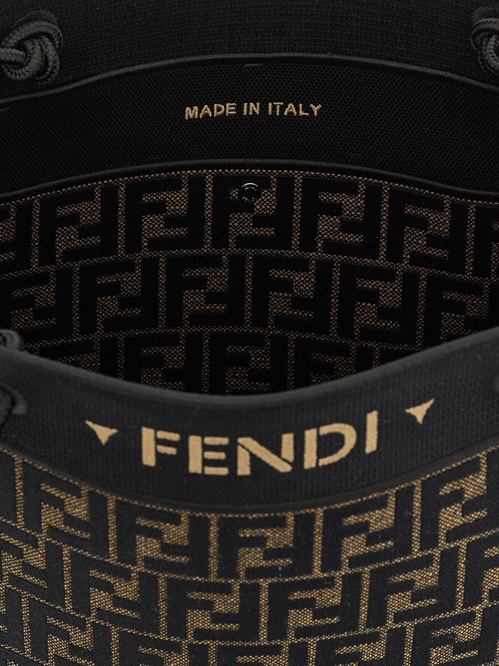 Fendi Brown Cotton Tote Bag