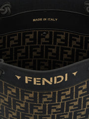 Fendi Brown Cotton Tote Bag