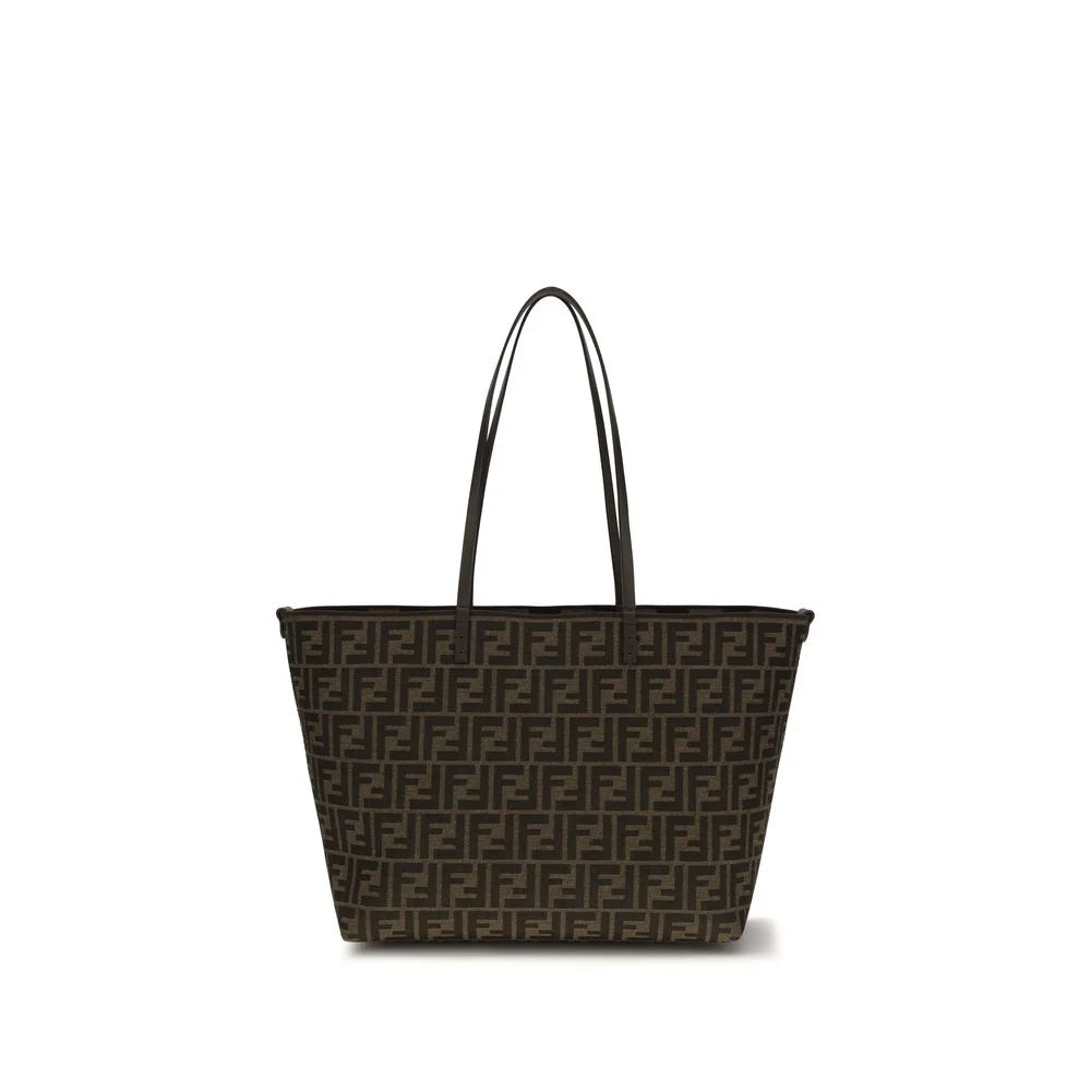 Fendi Brown Fabric Shoulder Bag