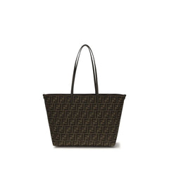 Fendi Brown Fabric Shoulder Bag