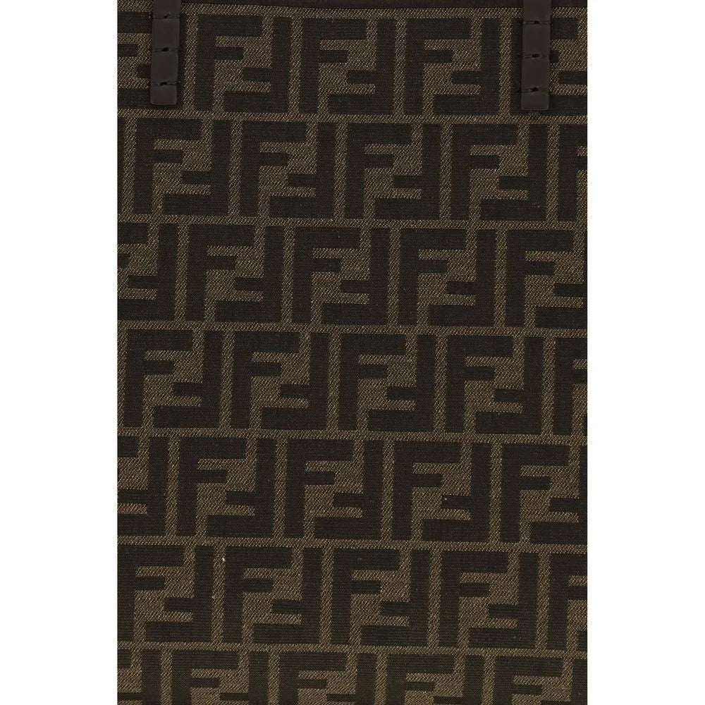 Fendi Brown Fabric Shoulder Bag