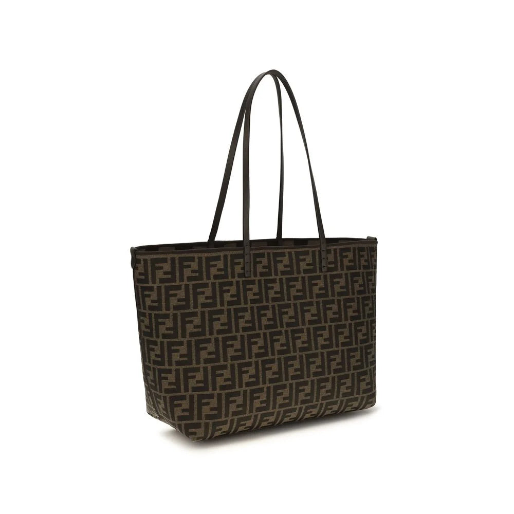 Fendi Brown Fabric Shoulder Bag