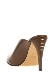 Fendi Brown Lamb Leather High Heel Pumps - EU40/US10