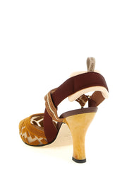 Fendi Brown Polyamide High Heel Pumps - EU37/US7