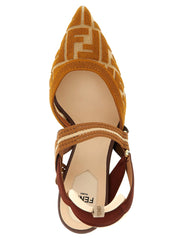 Fendi Brown Polyamide High Heel Pumps - EU37/US7