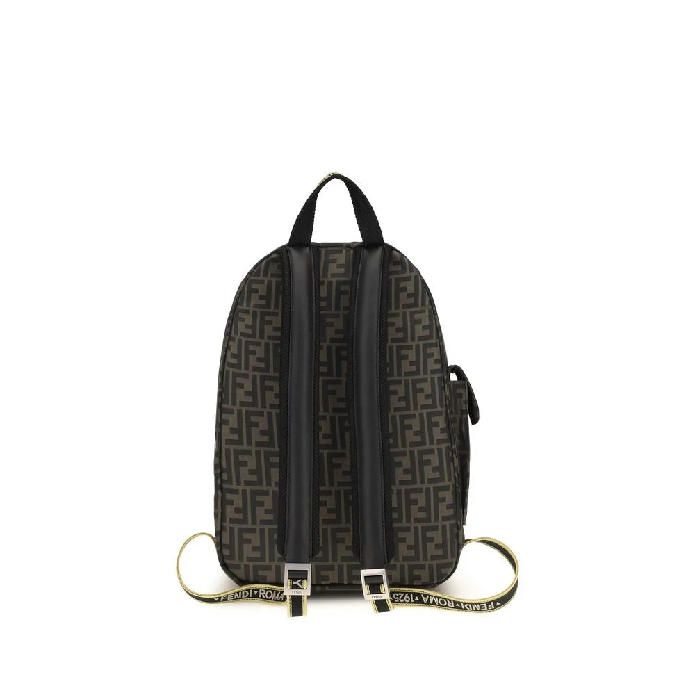 Fendi Brown Polyester Backpack