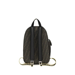 Fendi Brown Polyester Backpack