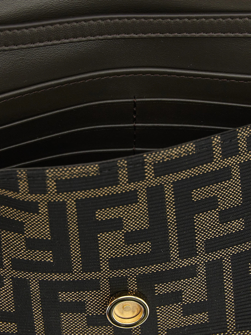 Fendi Brown Polyester Cardholder